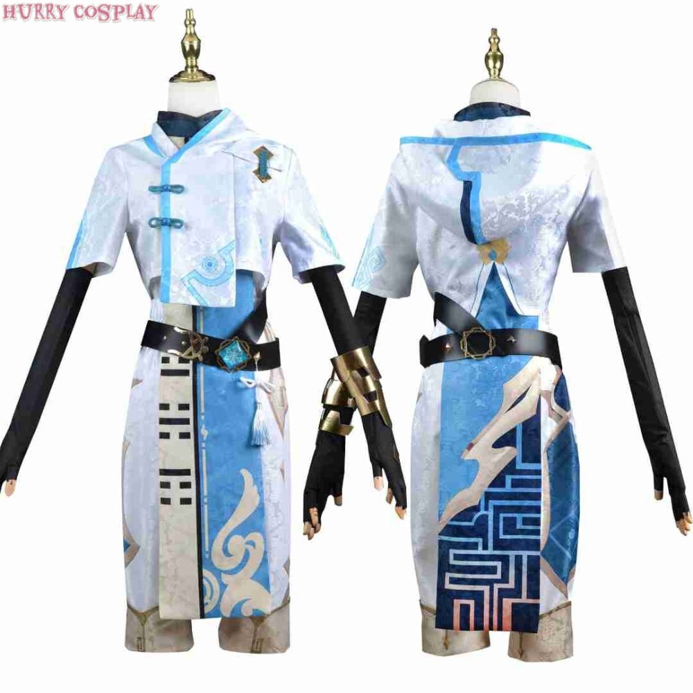 Game Cosplay,Genshin Impact,Genshin Impact Chongyun Cosplay Costume